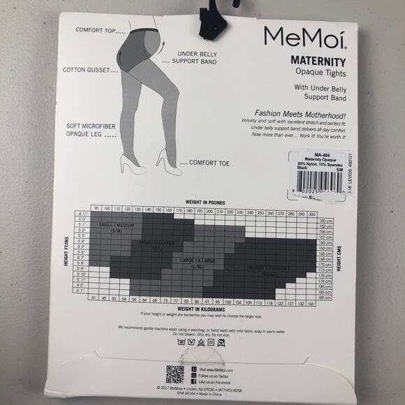 MeMoi Maternity Opaque tights s/m - Picture 4 of 7